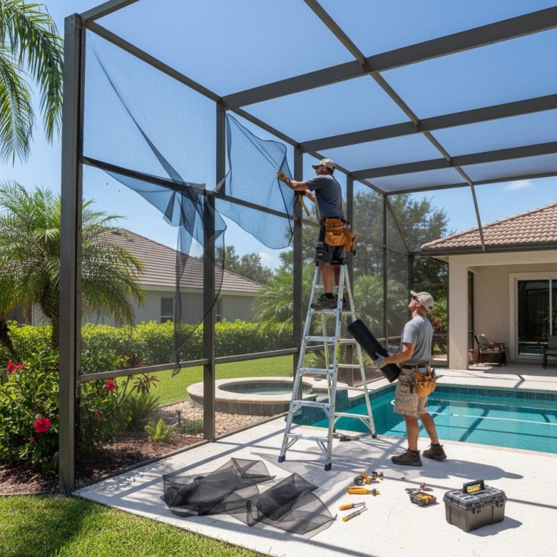 Pool Enclosure Washing